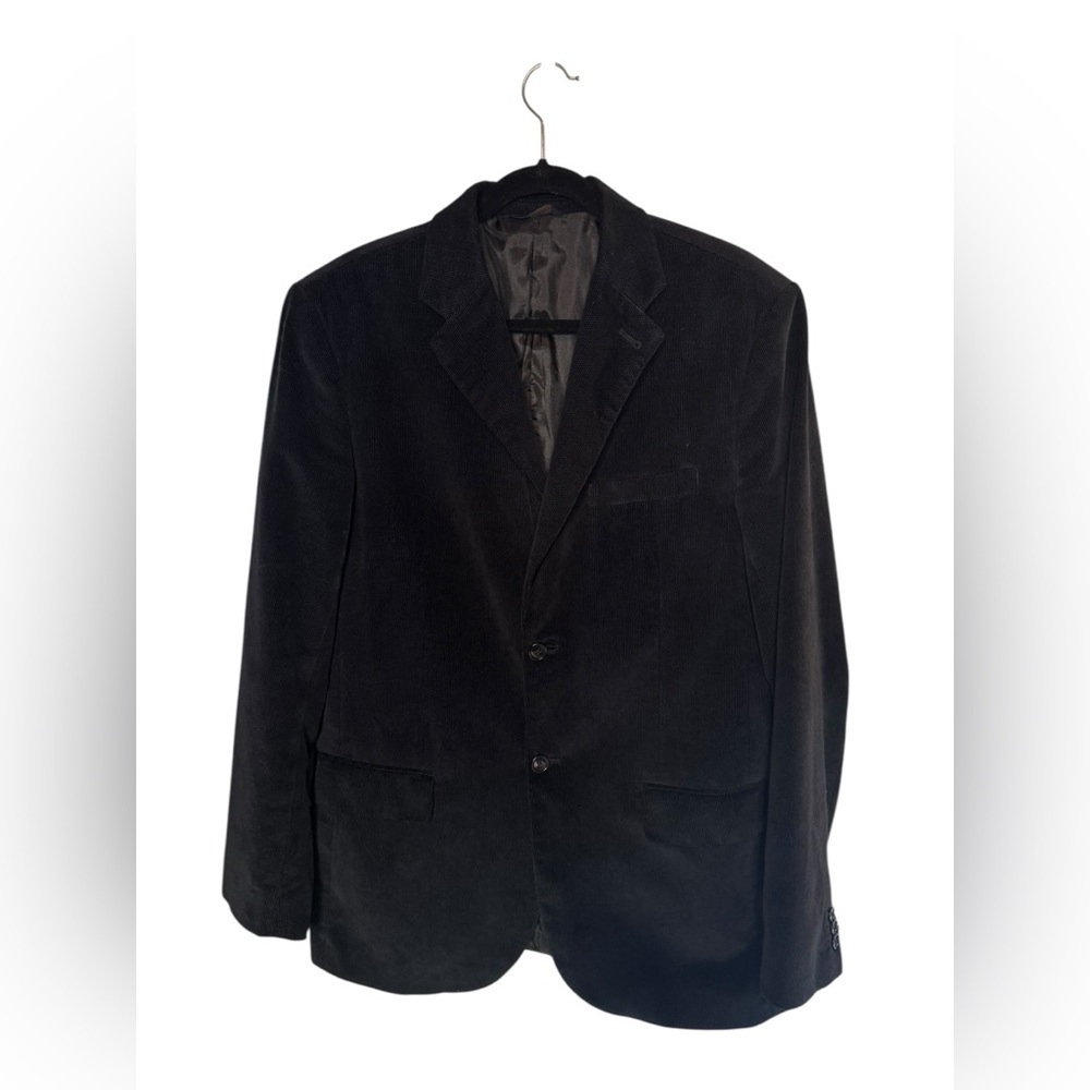 Banana Republic Corduroy Blazer Black Size 42R Preppy Ivy League Retrocore Style